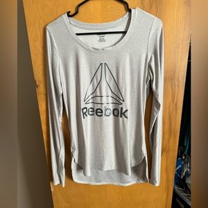 Gray Small Reebok Long Sleeve Shirt